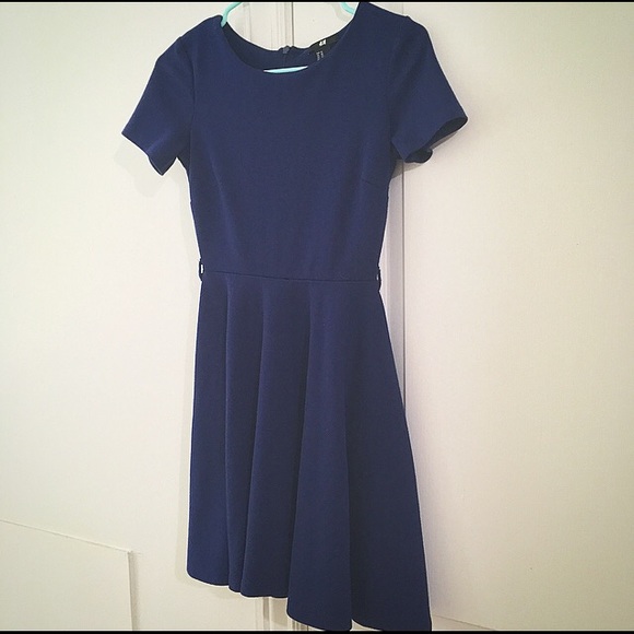 Navy H&M Skater Dress - Picture 1 of 7